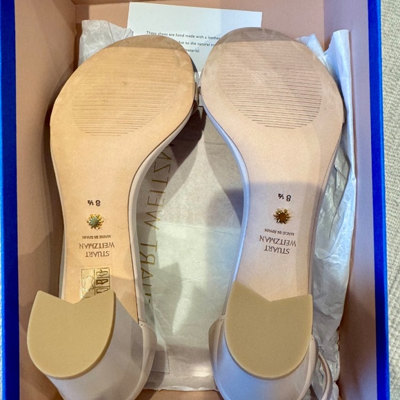 Stuart Weitzman Nearlynude NIB Ankle Strap City Sandal Dolce 8.5 M - Picture 3 of 5